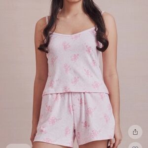Roller Rabbit Light Pink Floral Women's Pajama Set